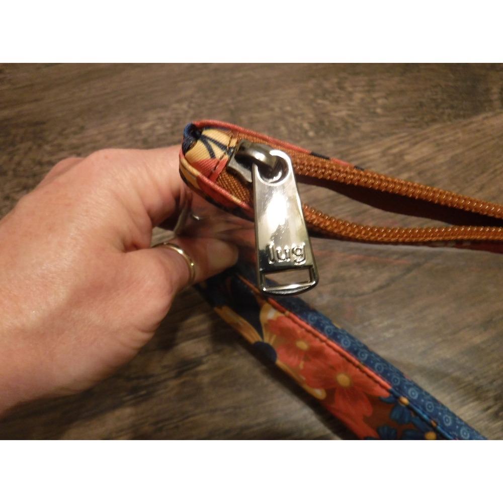 Lug Clear Floral Makeup Cosmetic Travel Pouch Bag Zipper Closure - Picture 5 of 7